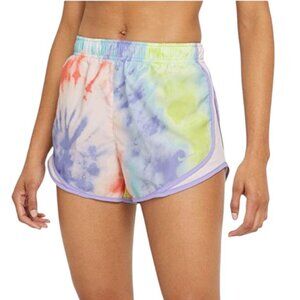 Nike Workout/Gym High Rise Tempo Tie Dye Shorts with Hidden Pocket - Extra Large